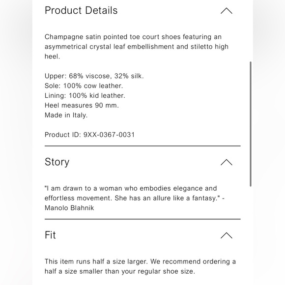 Manolo Blahnik Nadira Champagne Satin Heels Crystal Embellishment  7.5 US - Picture 14 of 16